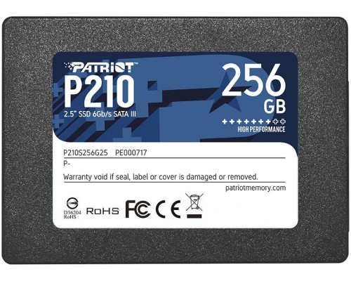 SSD 256GB Patriot P210 2.5" SATAIII TLC (P210S256G25)
